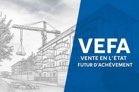 Visuel bleu marine : +13,4 % de ventes aux investisseurs dans le neuf selon la FPI, avec deux barres accession et investisseurs